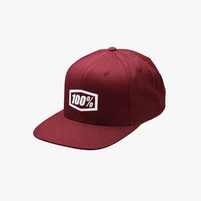 100-icon-snapback-cap-burgundy-basecap image 1