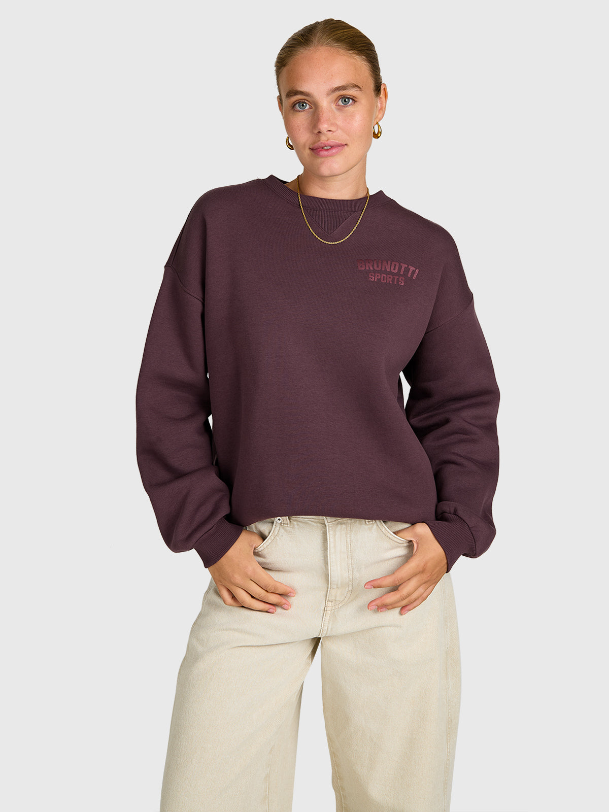 brunotti-almy-damen-sweater-raisin-baumwolle-loose-fit image 2