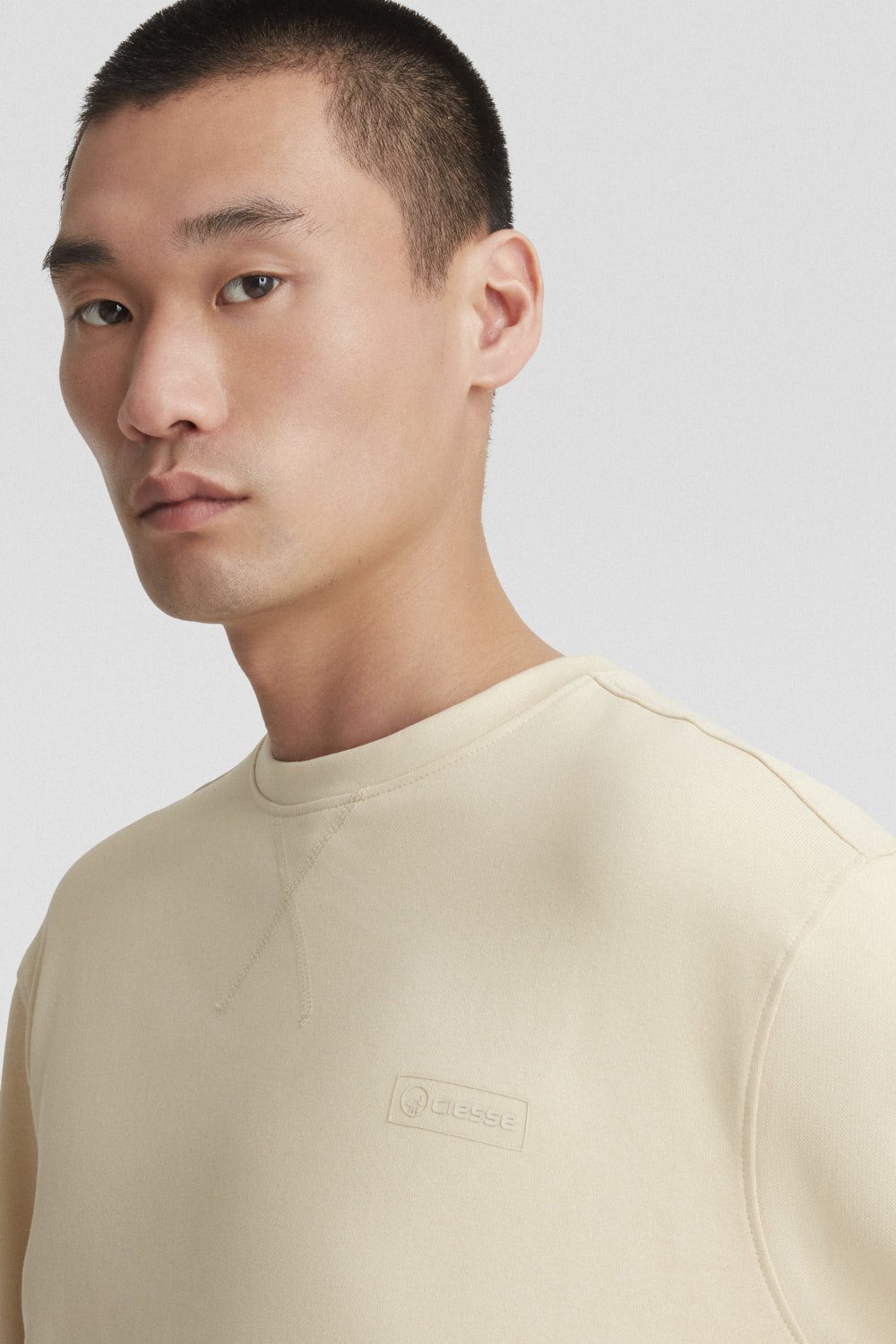 ciesse-outdoor-felpe-sweatshirt-beige-baumwolle-rundhals image 3