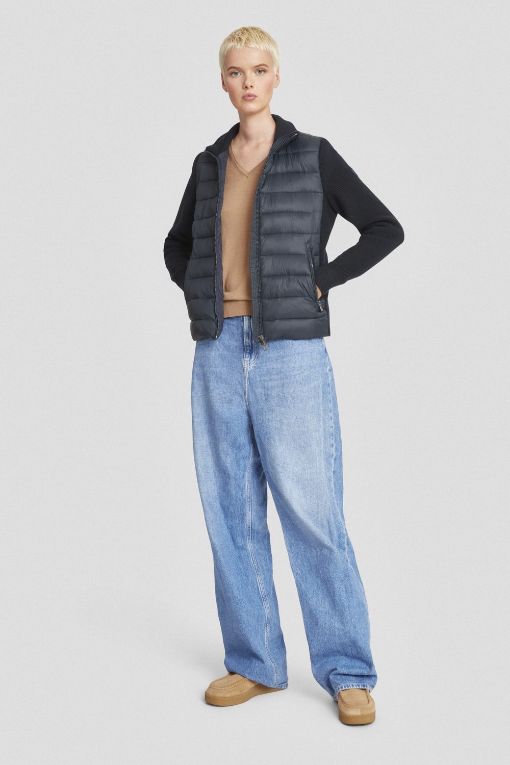 ciesse-giacche-leggere-jacke-blau-strick-rmel-slim image 2