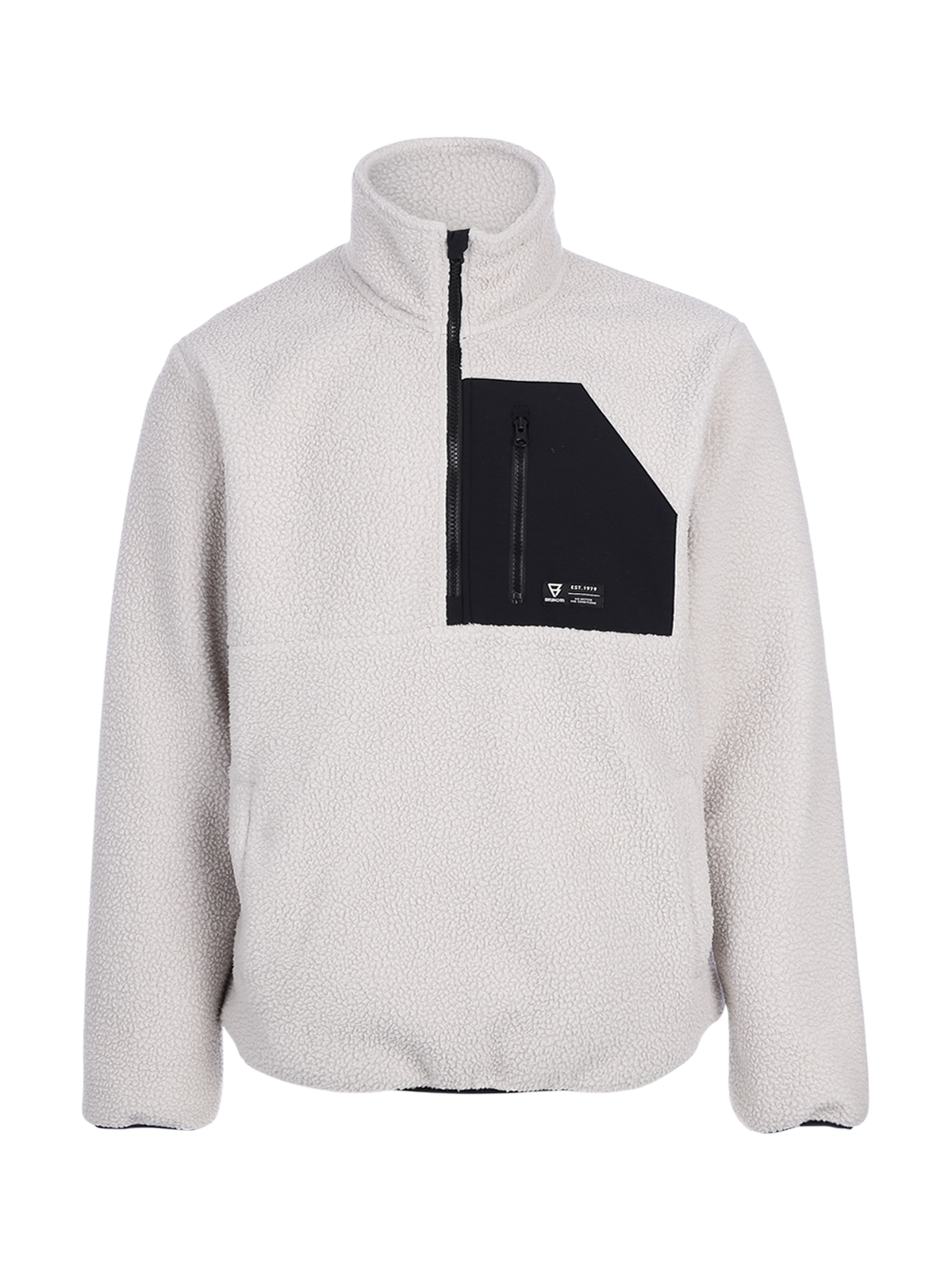 brunotti-kelstyn-herren-fleecejacke-soft-grey-lockerer-schnitt image 7