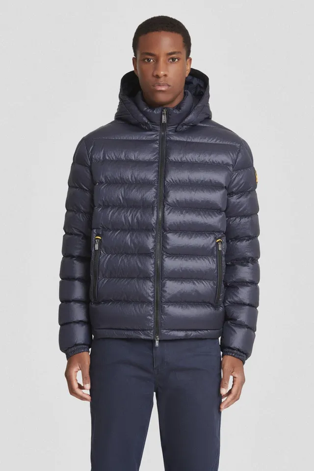 ciesse-outdoor-piumini-daunenjacke-kurz-blau-abnehmbare-kapuze image 1