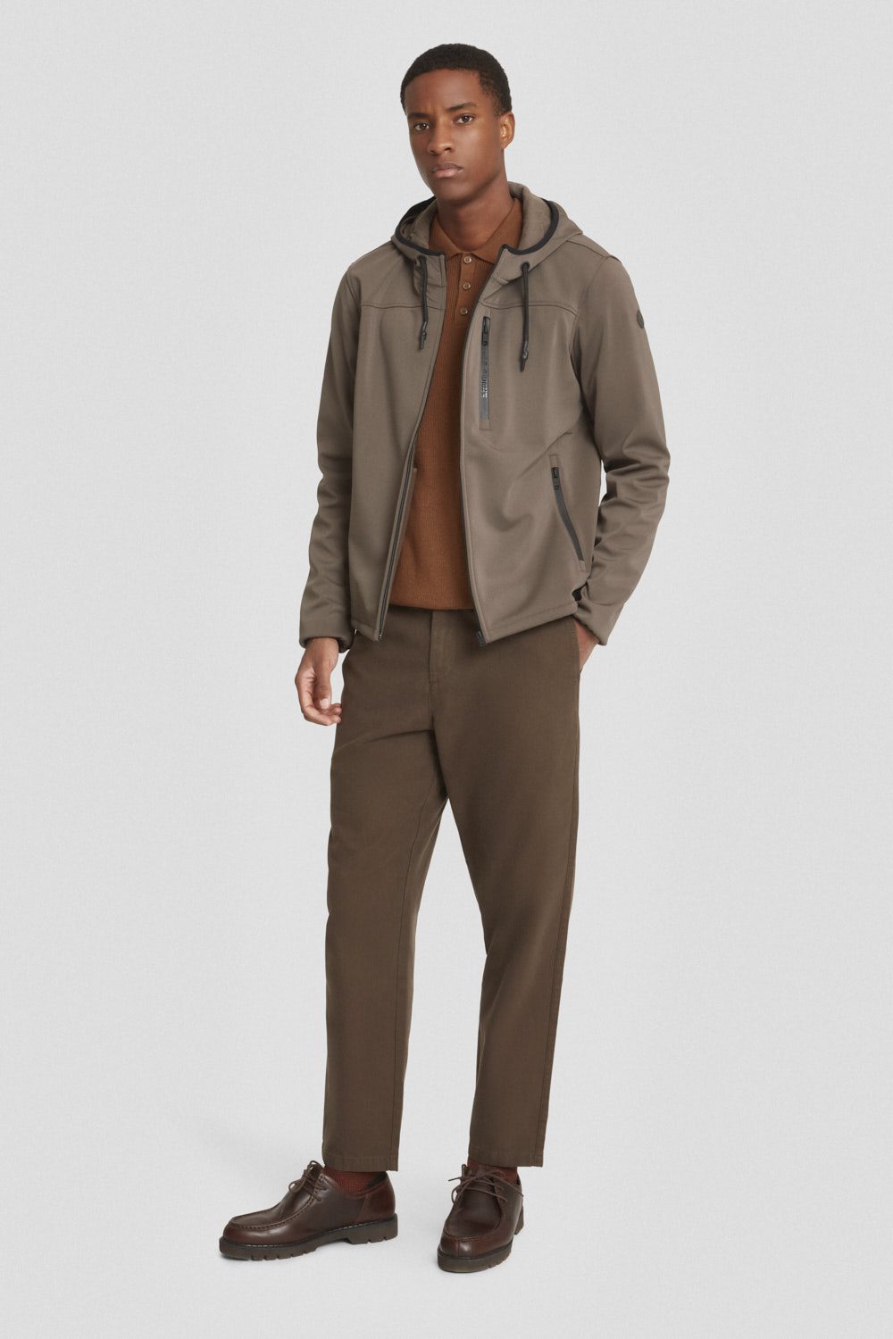ciesse-outdoor-felpa-kapuzenjacke-braun-regular-fit-reissverschluss image 2