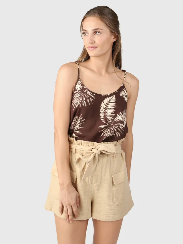 brunotti-ryo-shorts-damen-beige-high-waist-mit-g-rtel image 1