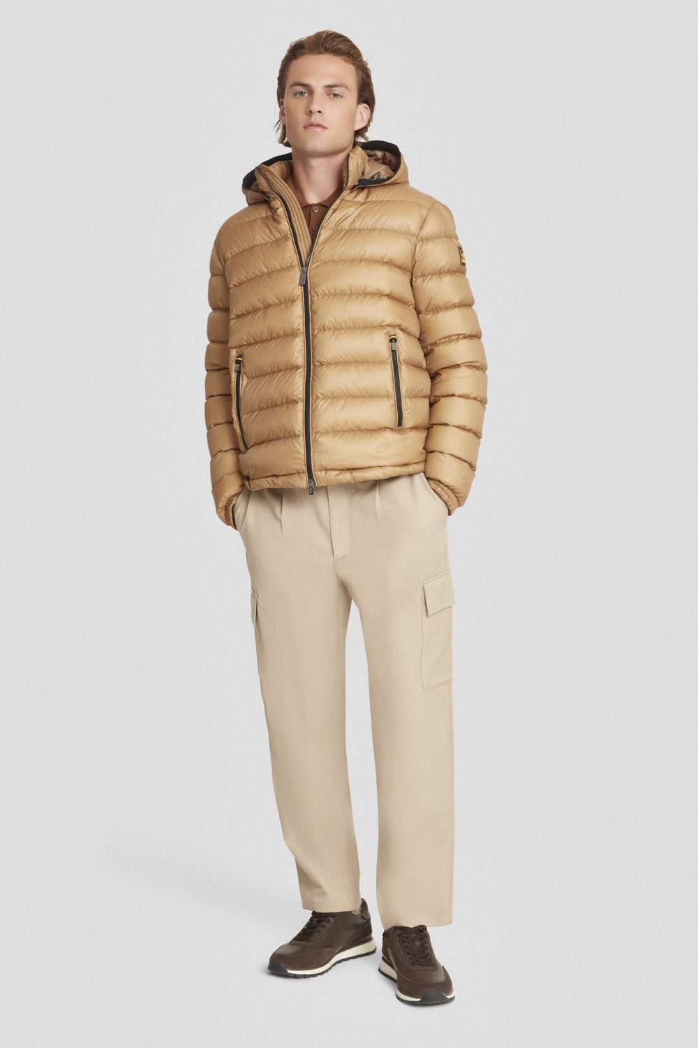 ciesse-outdoor-daunenjacke-beige-kurz-kapuze-800 image 2