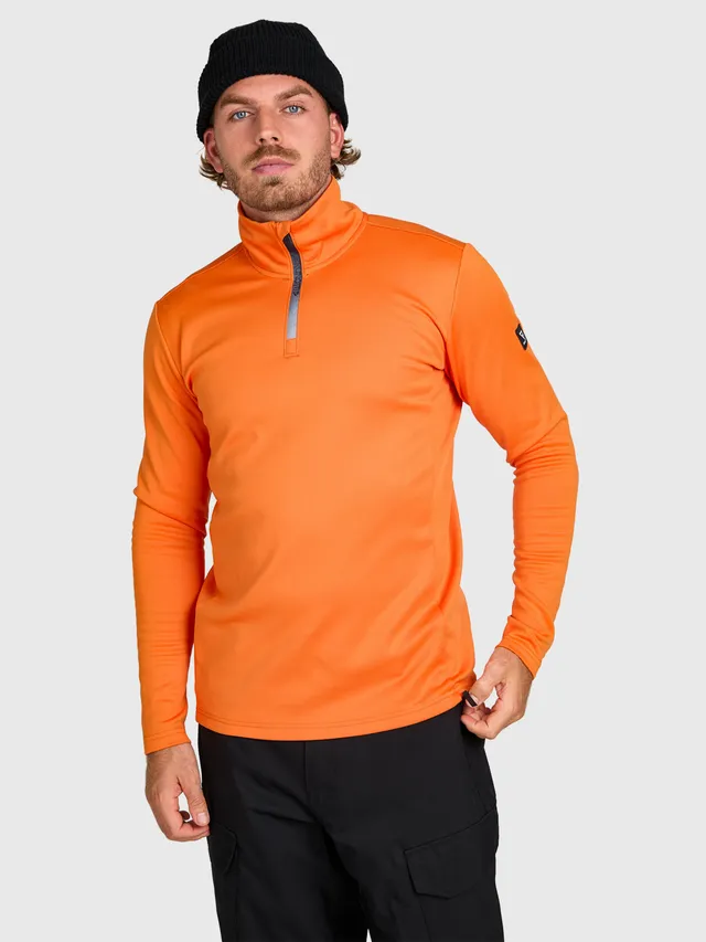 brunotti-heros-herren-fleece-pumpkin-halbreissverschluss image 1