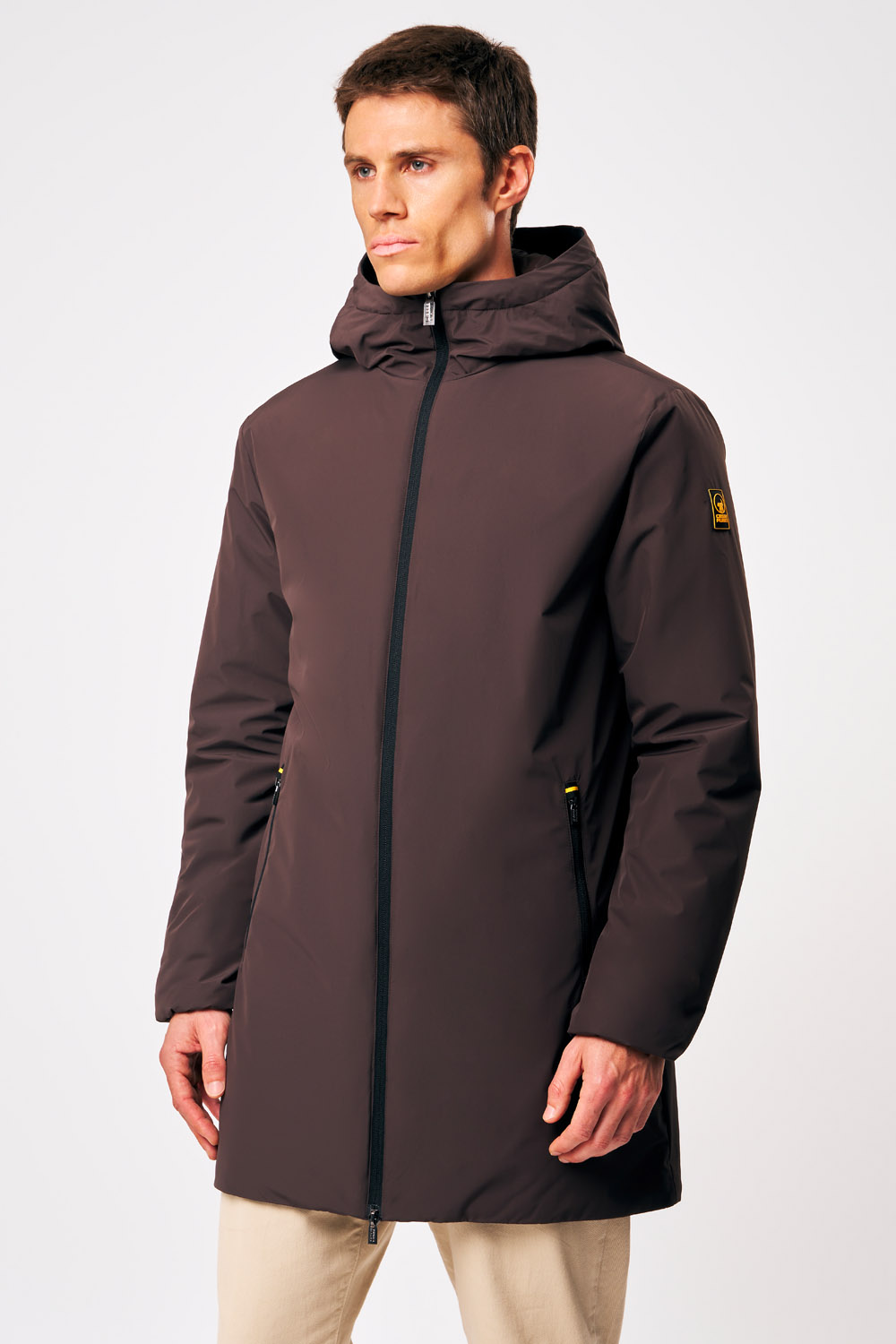 ciesse-outdoor-gunbu-winterjacke-herren-braun-kapuze image 3