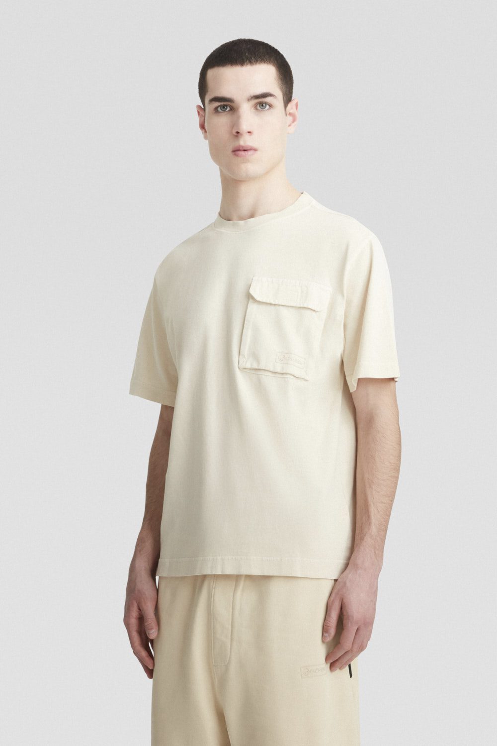 ciesse-outdoor-t-shirt-beige-baumwolle-brusttasche-herren image 2