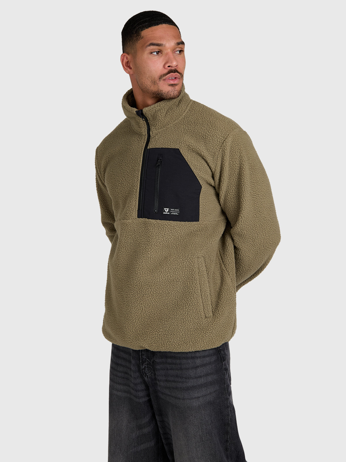 brunotti-kelstyn-herren-fleecejacke-dunkelgr-n-polyester image 3