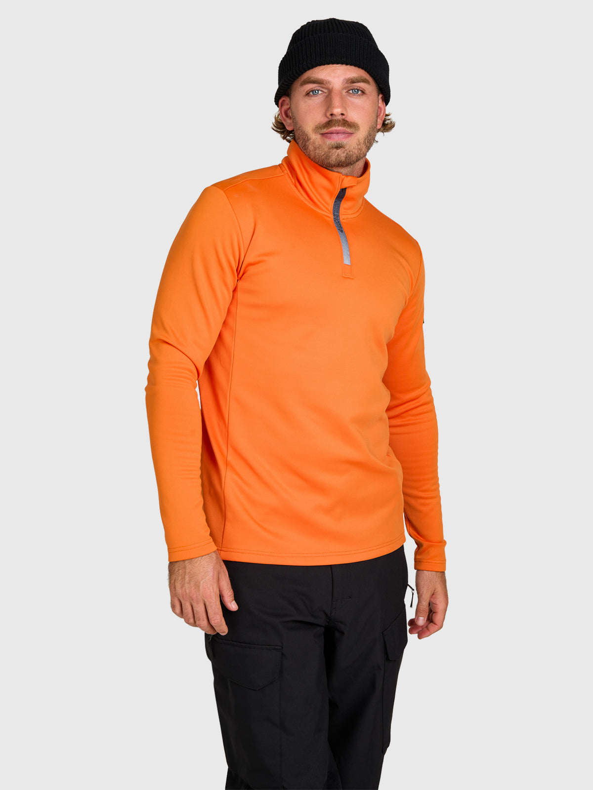 brunotti-heros-herren-fleece-pumpkin-halbreissverschluss image 3