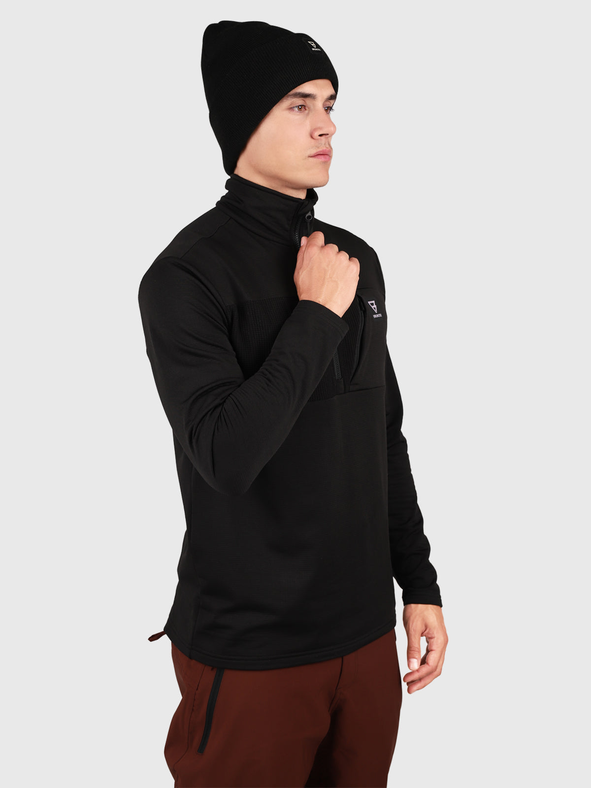 brunotti-mattia-fleece-herren-schwarz-atmungsaktiv image 3