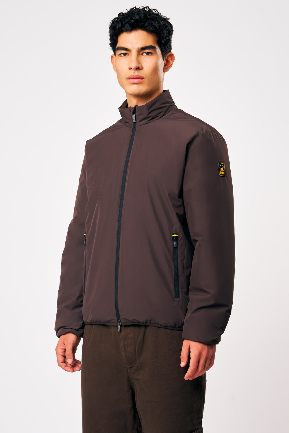 ciesse-outdoor-titano-bikerjacke-herren-braun-wattiert-dwr image 2