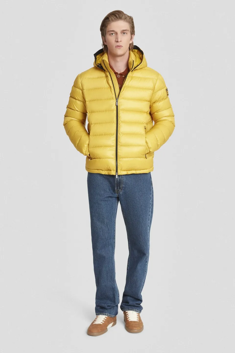ciesse-piumini-daunenjacke-kurz-gelb-mit-kapuze-90-10 image 1