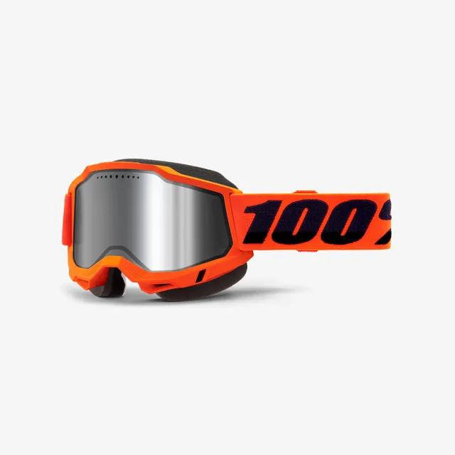 100-accuri-2-snowmobile-goggle-neon-orange-mirror-silver image 1