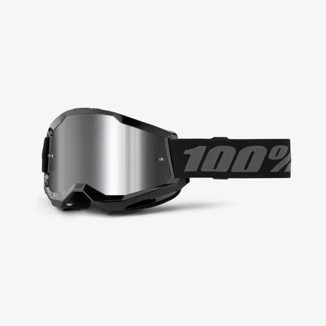 100-strata-2-goggle-black-motorradbrille-clear image 1
