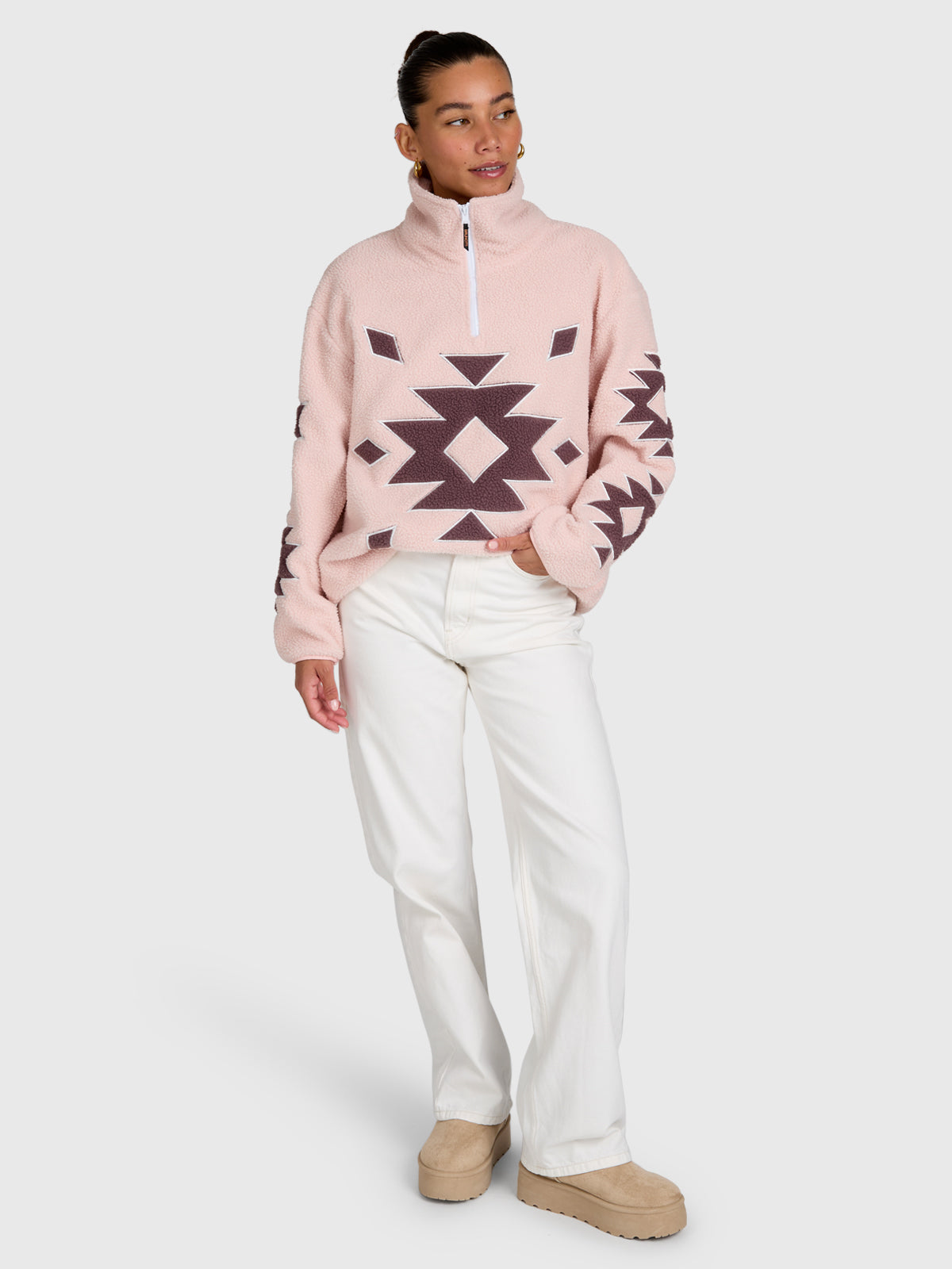 brunotti-charley-damen-urban-fleece-sepia-rose-polyester image 5