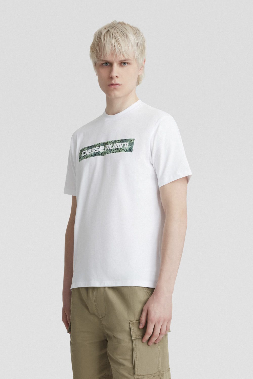 ciesse-t-shirt-rundhals-wei-baumwolle-mit-print image 2