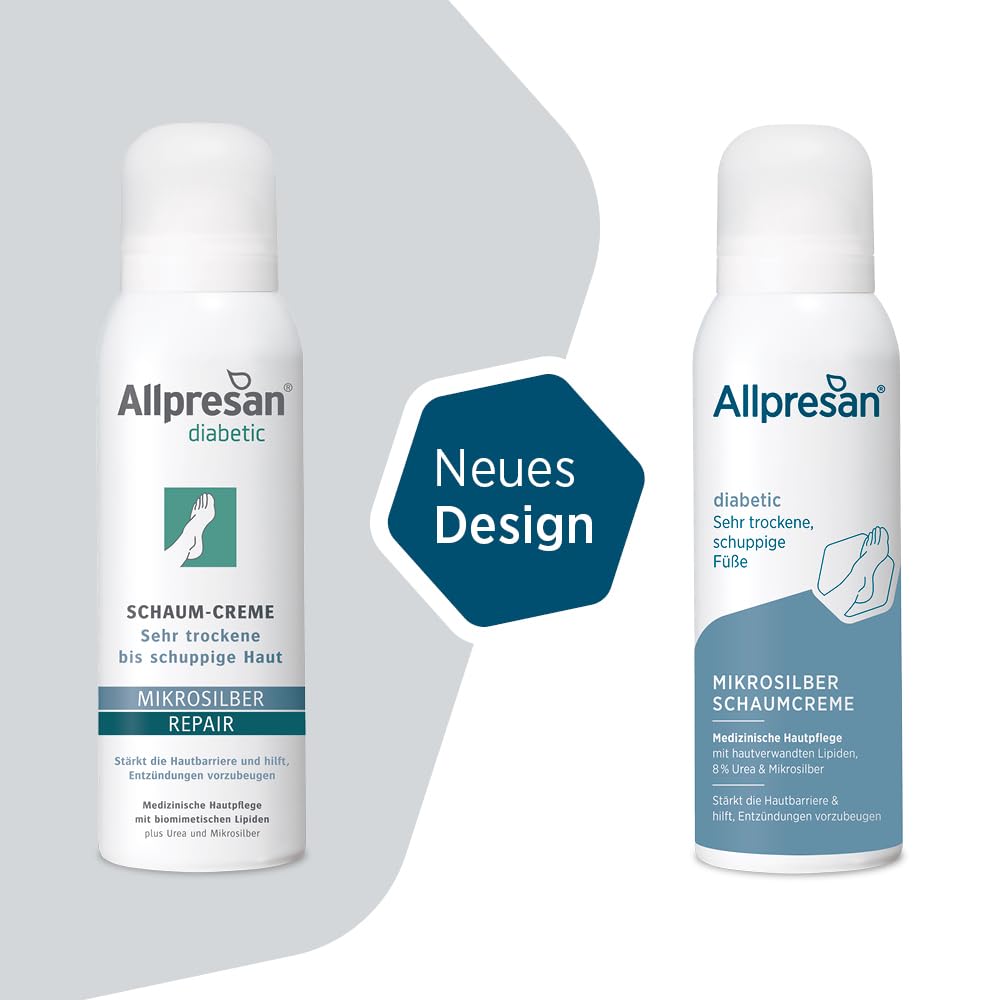 allpresan-diabetic-mikrosilber-schaumcreme-2x125-ml-urea image 2