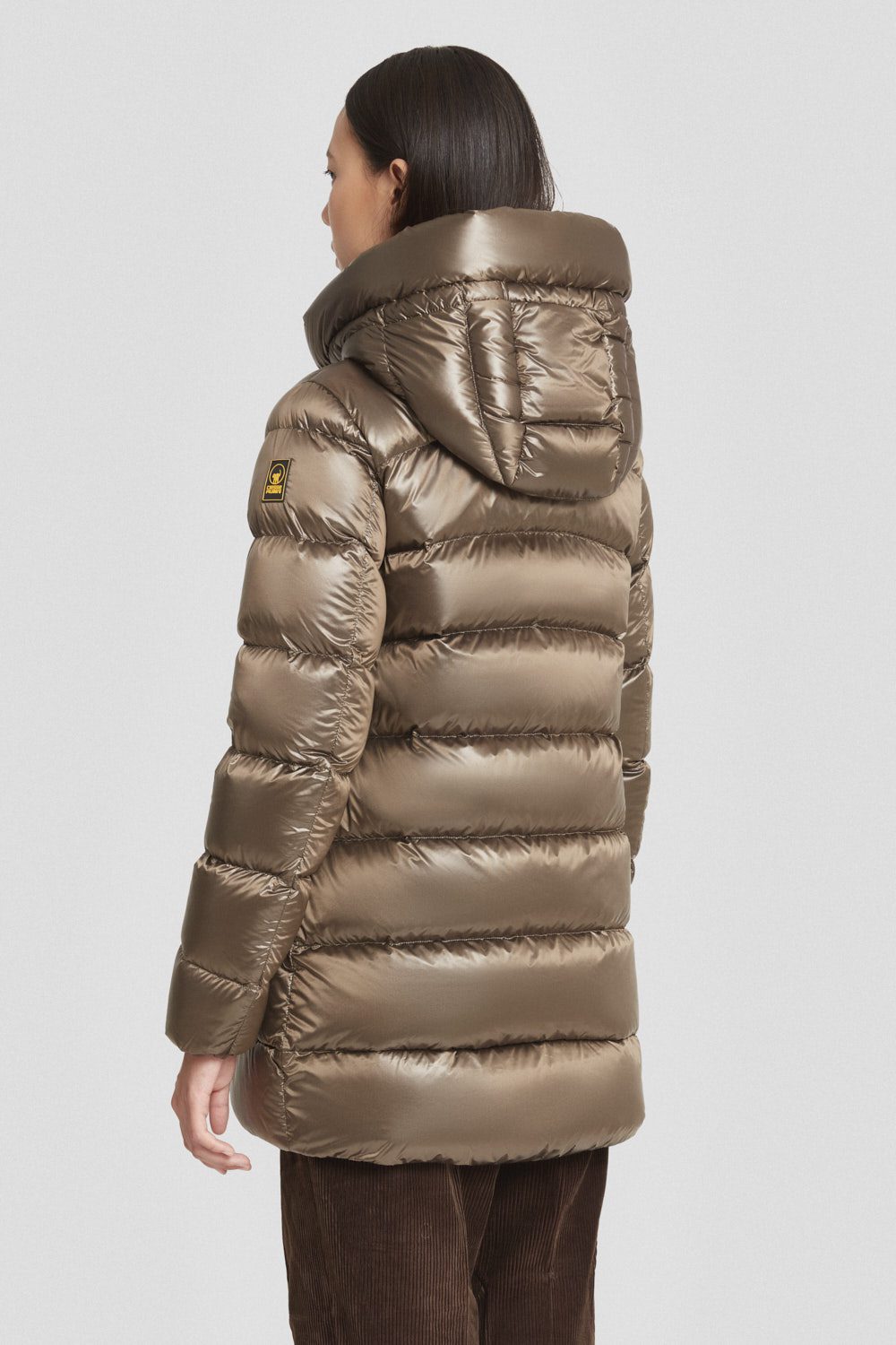 ciesse-piumini-daunenjacke-braun-mittellang-dwr image 4