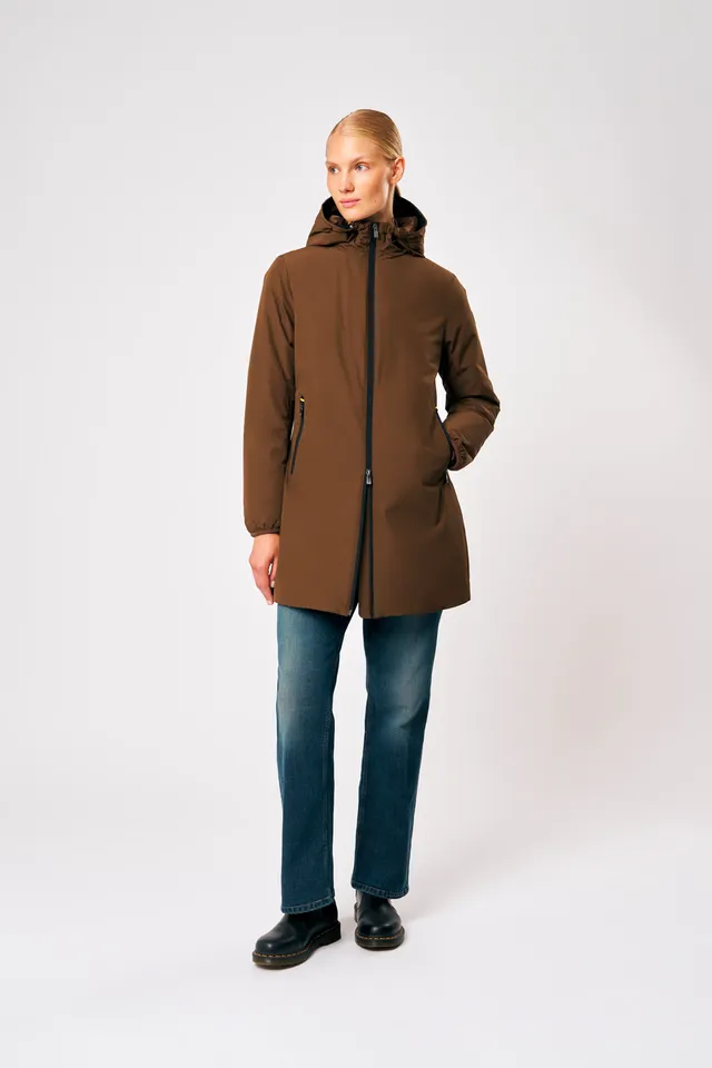ciesse-outdoor-matilda-winterjacke-damen-moka-lang-kapuze image 1