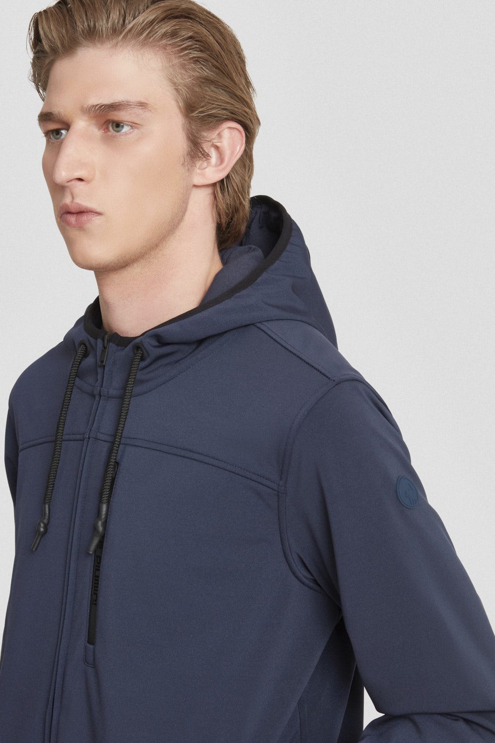 ciesse-herren-sweatjacke-blau-hoodie-kapuze-polyester image 3