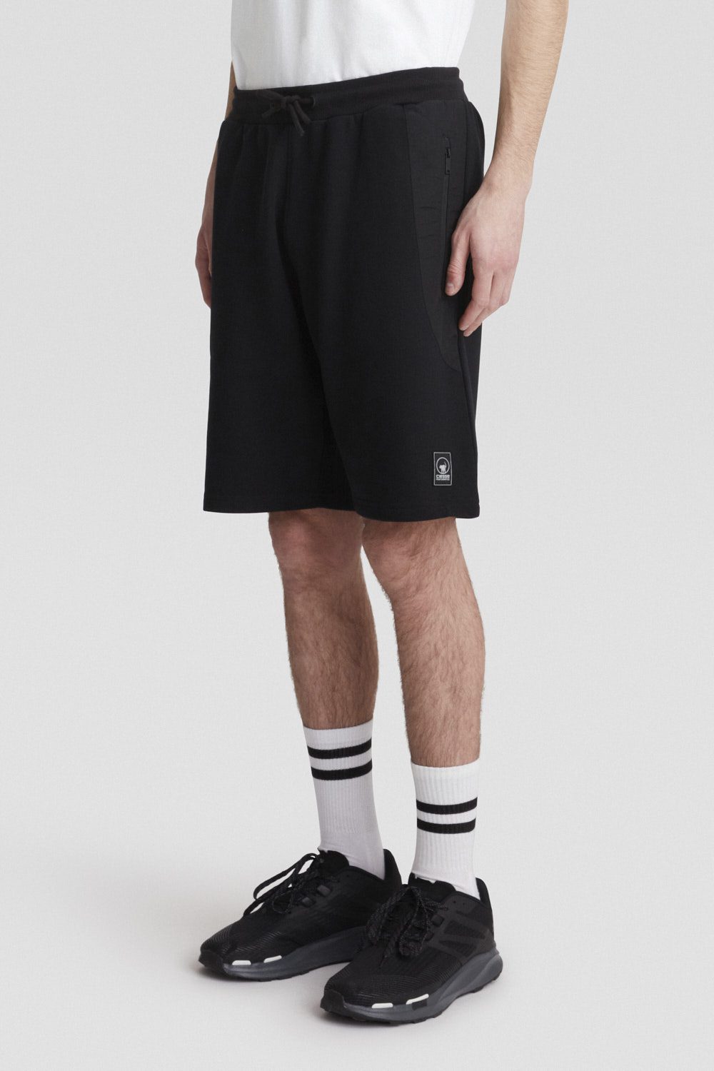 ciesse-pantaloni-shorts-schwarz-leicht-reiverschlusstaschen image 1
