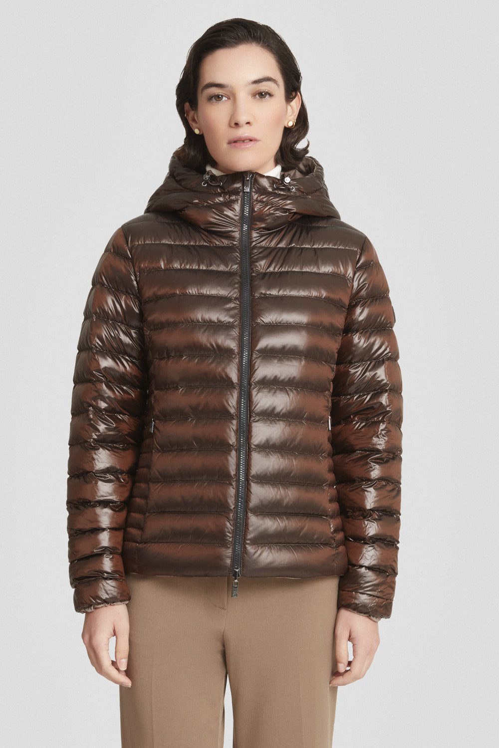 ciesse-outdoor-piumini-daunenjacke-braun-reversibel-kurz image 2