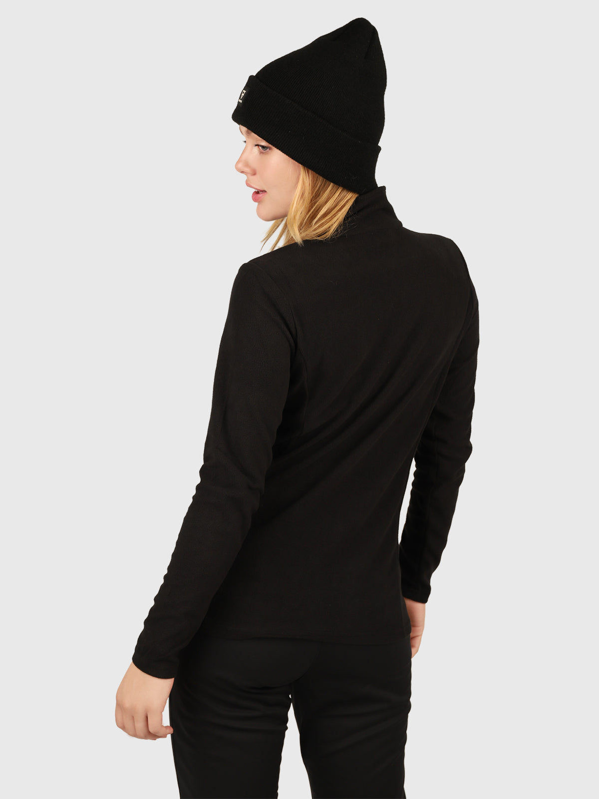 brunotti-misma-damen-fleecejacke-schwarz-midlayer-polyester image 2