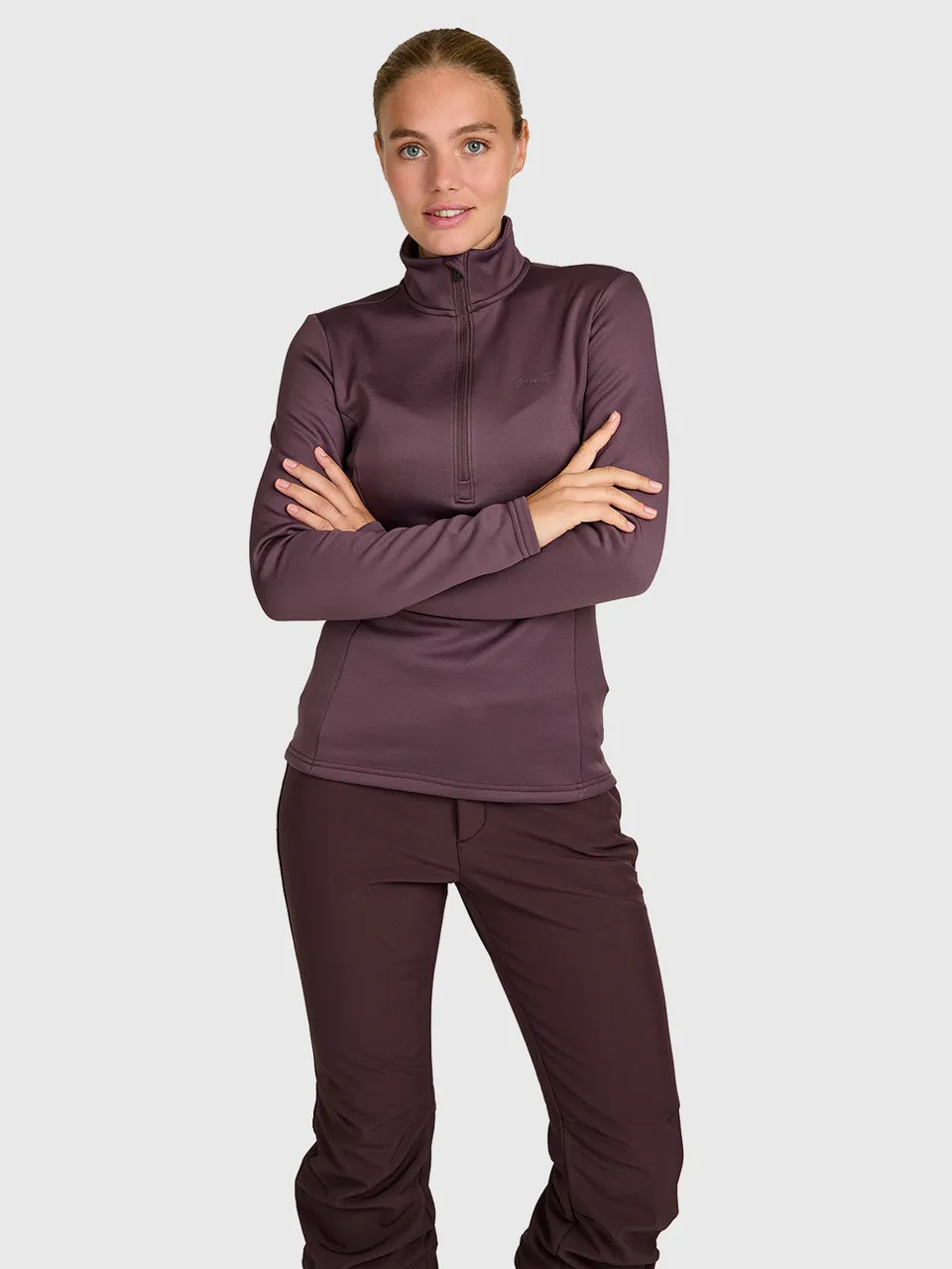 brunotti-heronne-damen-fleece-raisin-halb-rei-verschluss image 1