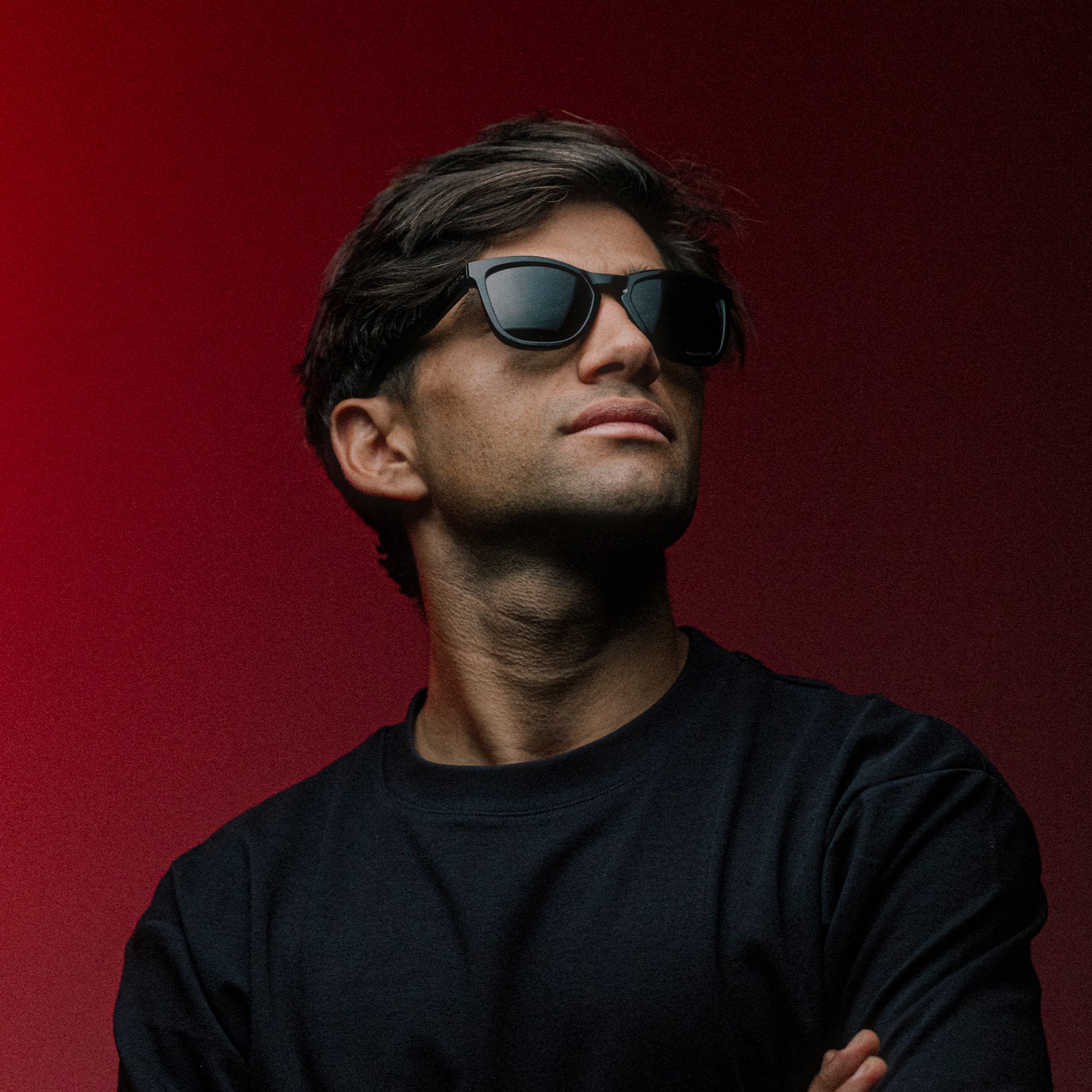 100-hudson-polished-black-sonnenbrille-grey-polarized image 5