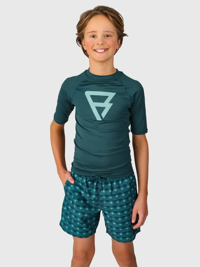 brunotti-waveguardy-rashguard-jungen-fuel-green-uv-kurzarm image 1