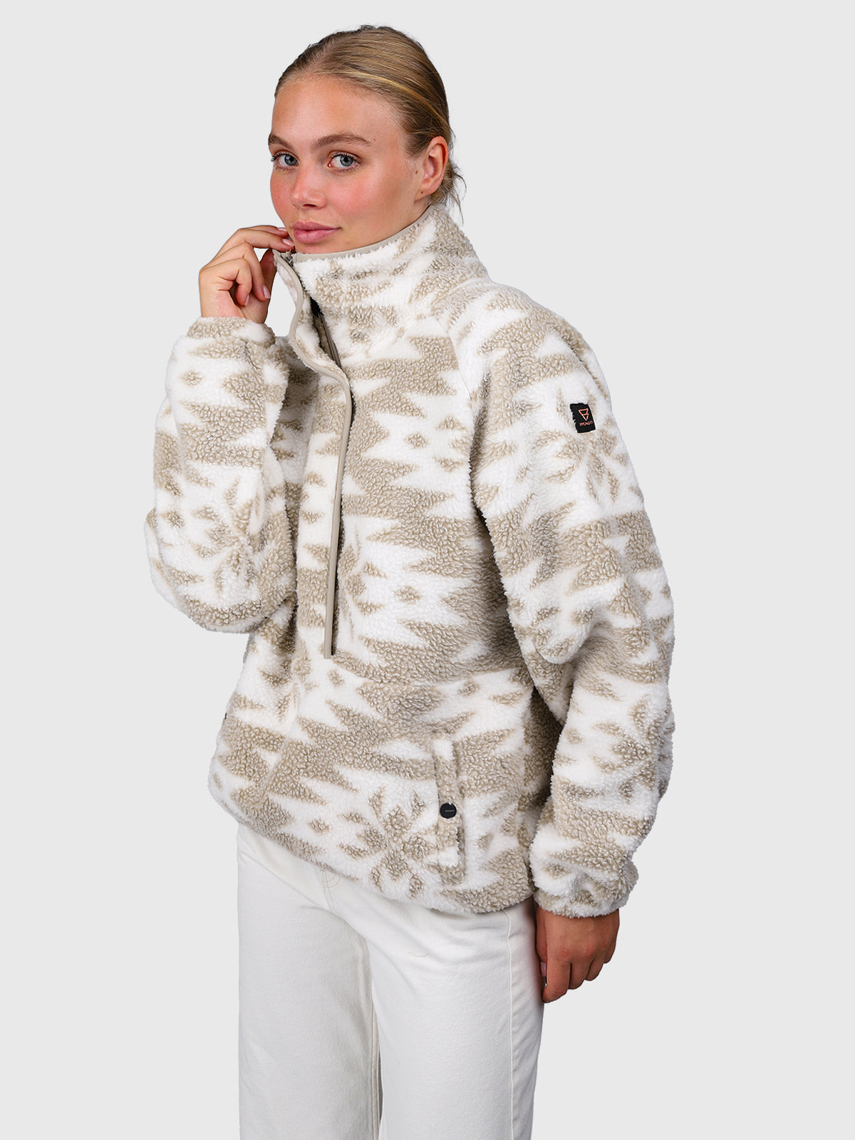 brunotti-powchou-print-fleecejacke-damen-polar-fungi-alloverprint image 1