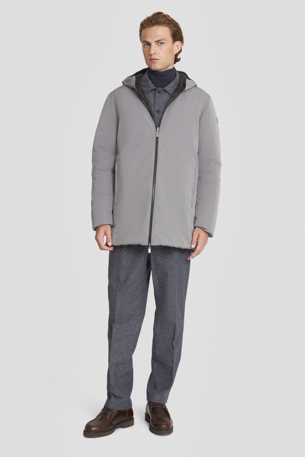ciesse-outdoor-piumini-daunenjacke-lang-grau-reversibel image 1