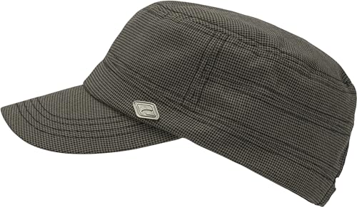 chillouts-heraklion-army-cap-grey-black-check-baumwolle image 7