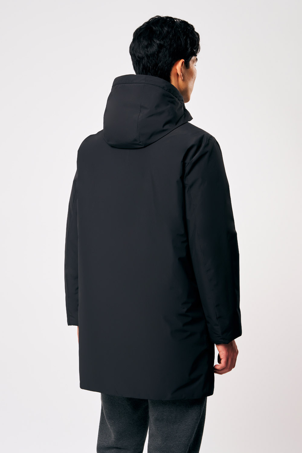 ciesse-outdoor-gunbu-winterjacke-schwarz-lang-herren-kapuze image 5