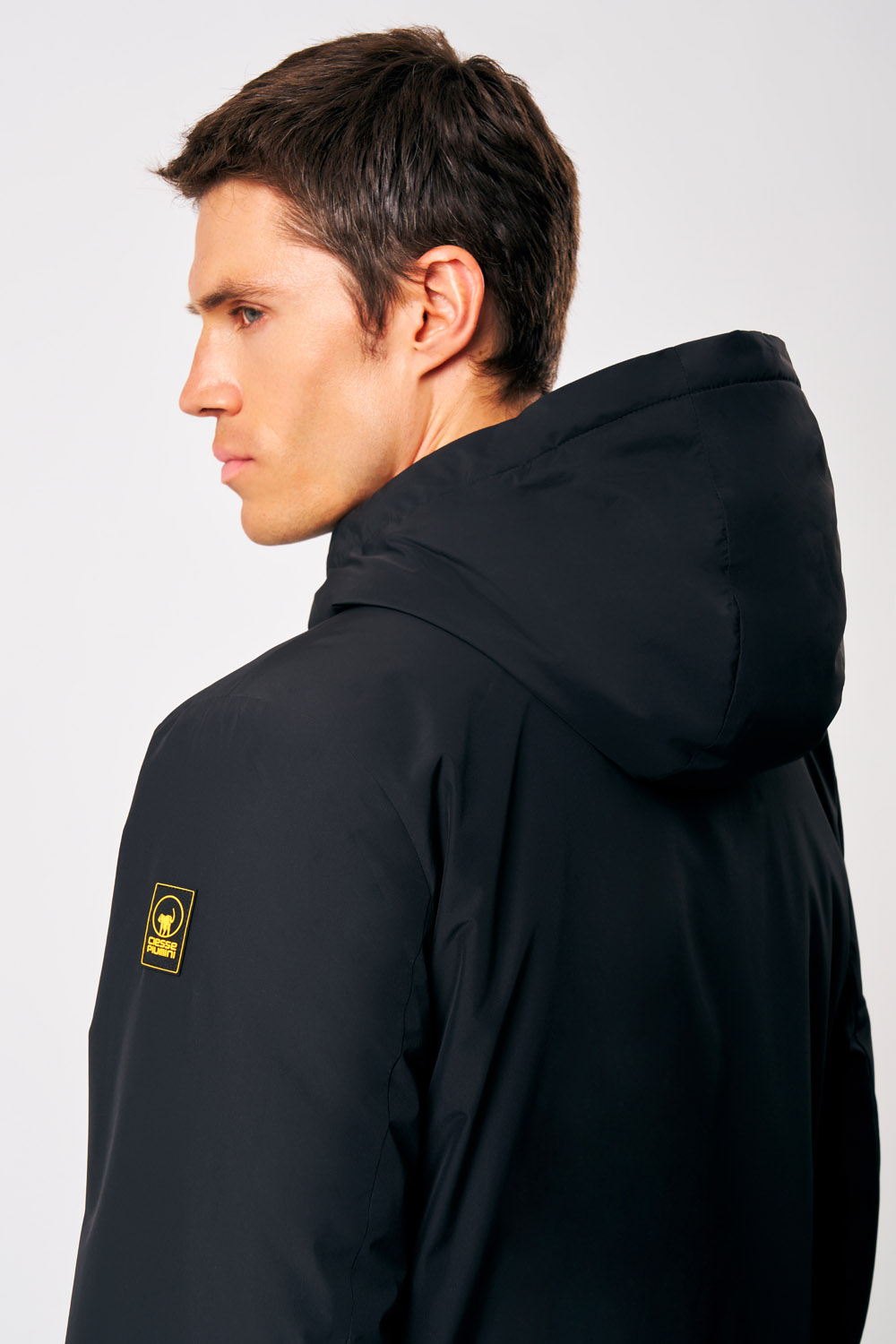 ciesse-outdoor-peter-winterjacke-schwarz-mit-kapuze-steppjacke image 4