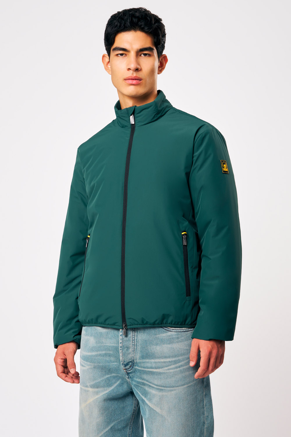 ciesse-outdoor-titano-winterjacke-herren-gr-n-biker-wattiert image 3