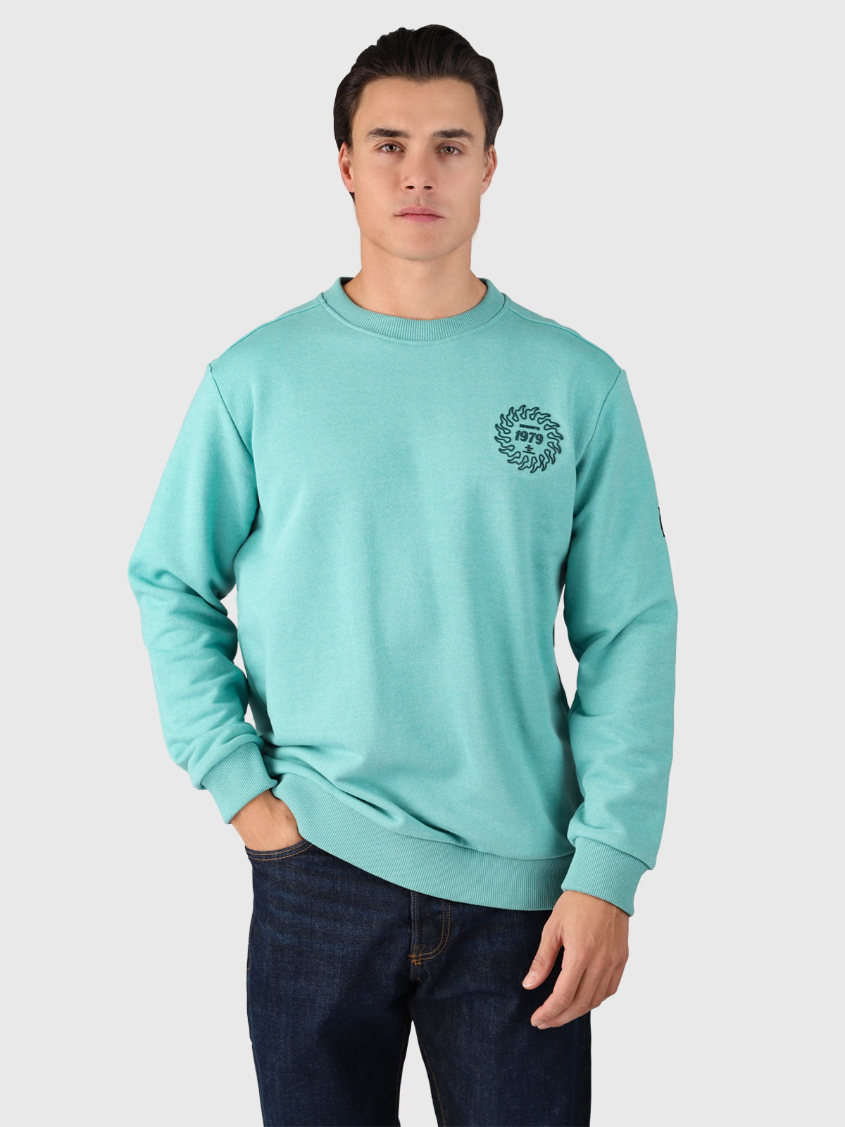 brunotti-naval-herren-pullover-bottle-green-rundhals image 3