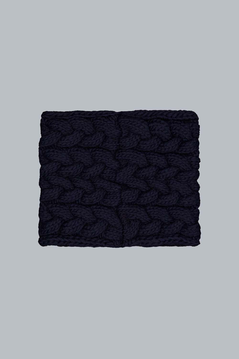 ciesse-outdoor-wight-loopschal-blau-zopfstrick-wolle image 2