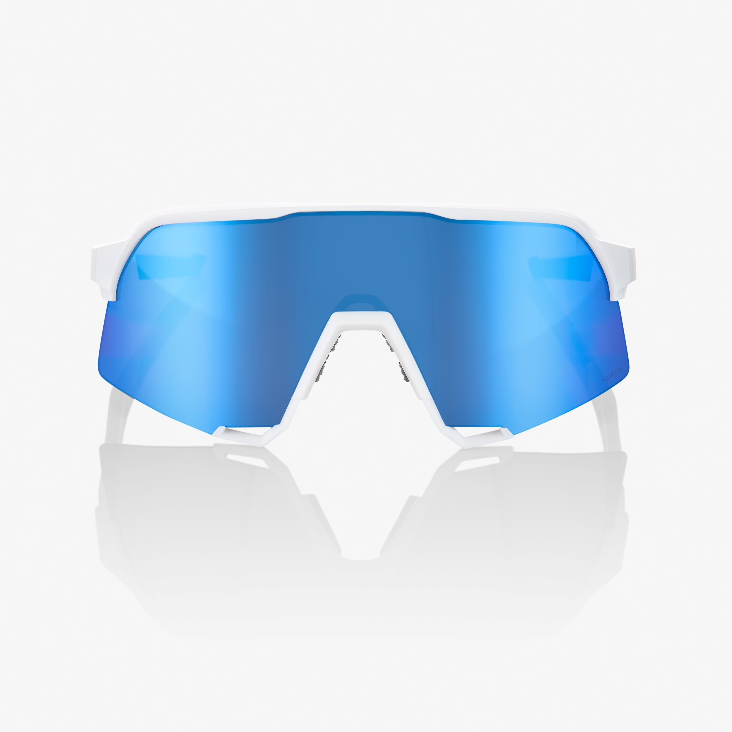 100-s3-sport-sonnenbrille-matte-white-hiper-blue-mirror image 2
