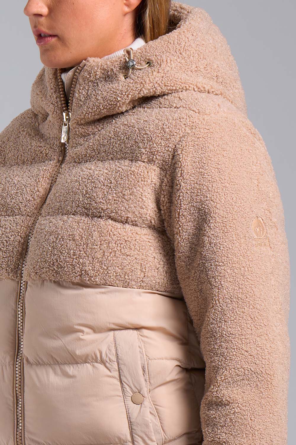 ciesse-outdoor-bonilla-hybridjacke-grau-teddy-mit-kapuze image 4