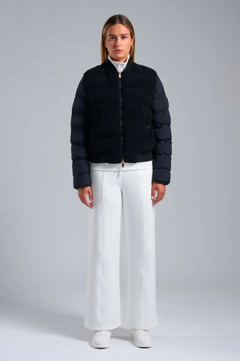 ciesse-outdoor-edna-bomberjacke-schwarz-teddy-hybrid image 1