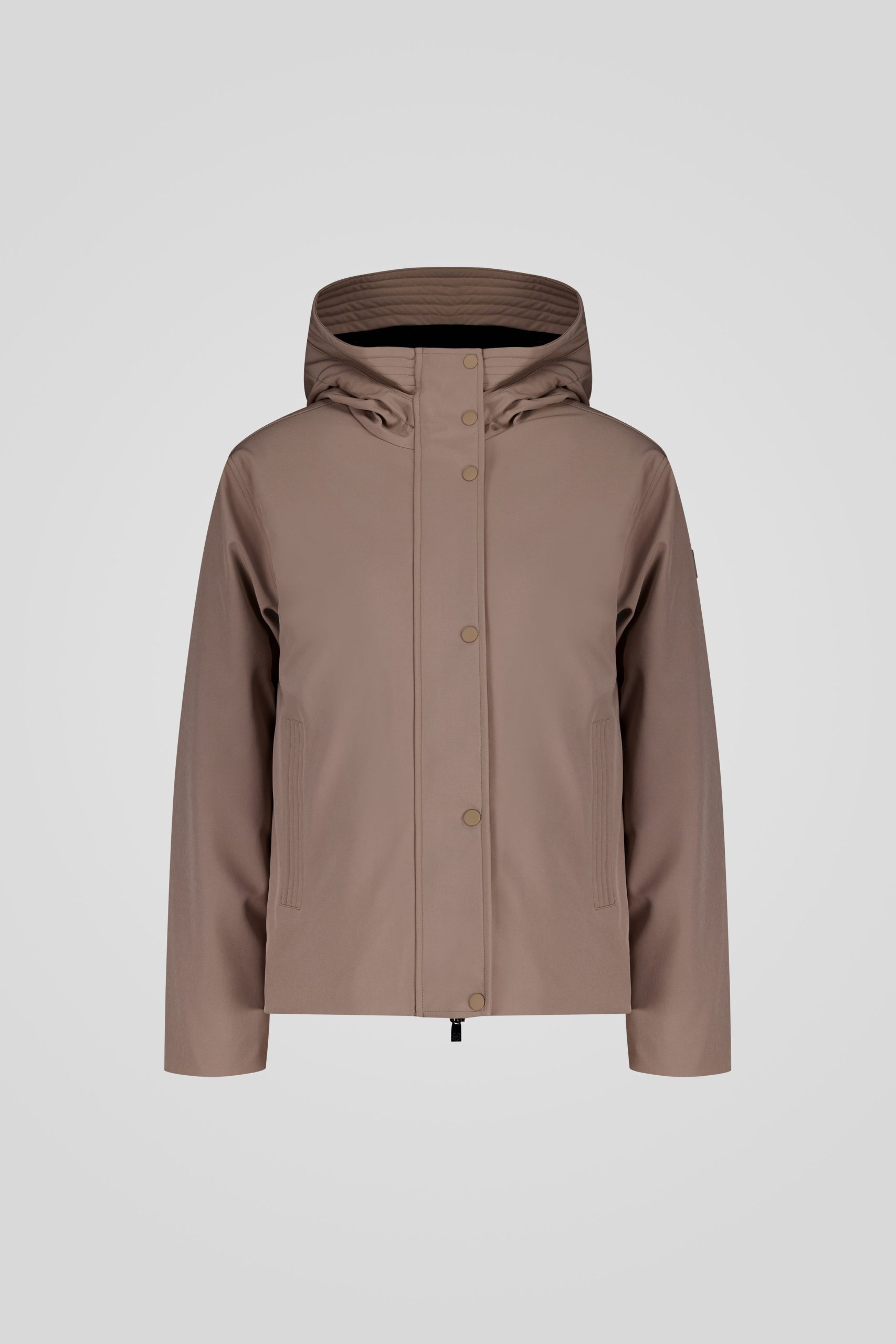 ciesse-outdoor-softshelljacke-beige-kurz-box-fit-kapuze image 5