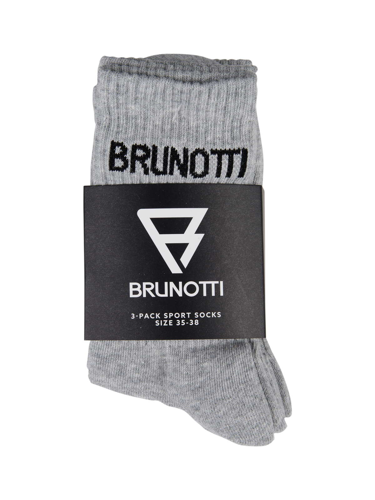 brunotti-uni-sportsocken-3-pack-hellgrau-baumwolle image 2