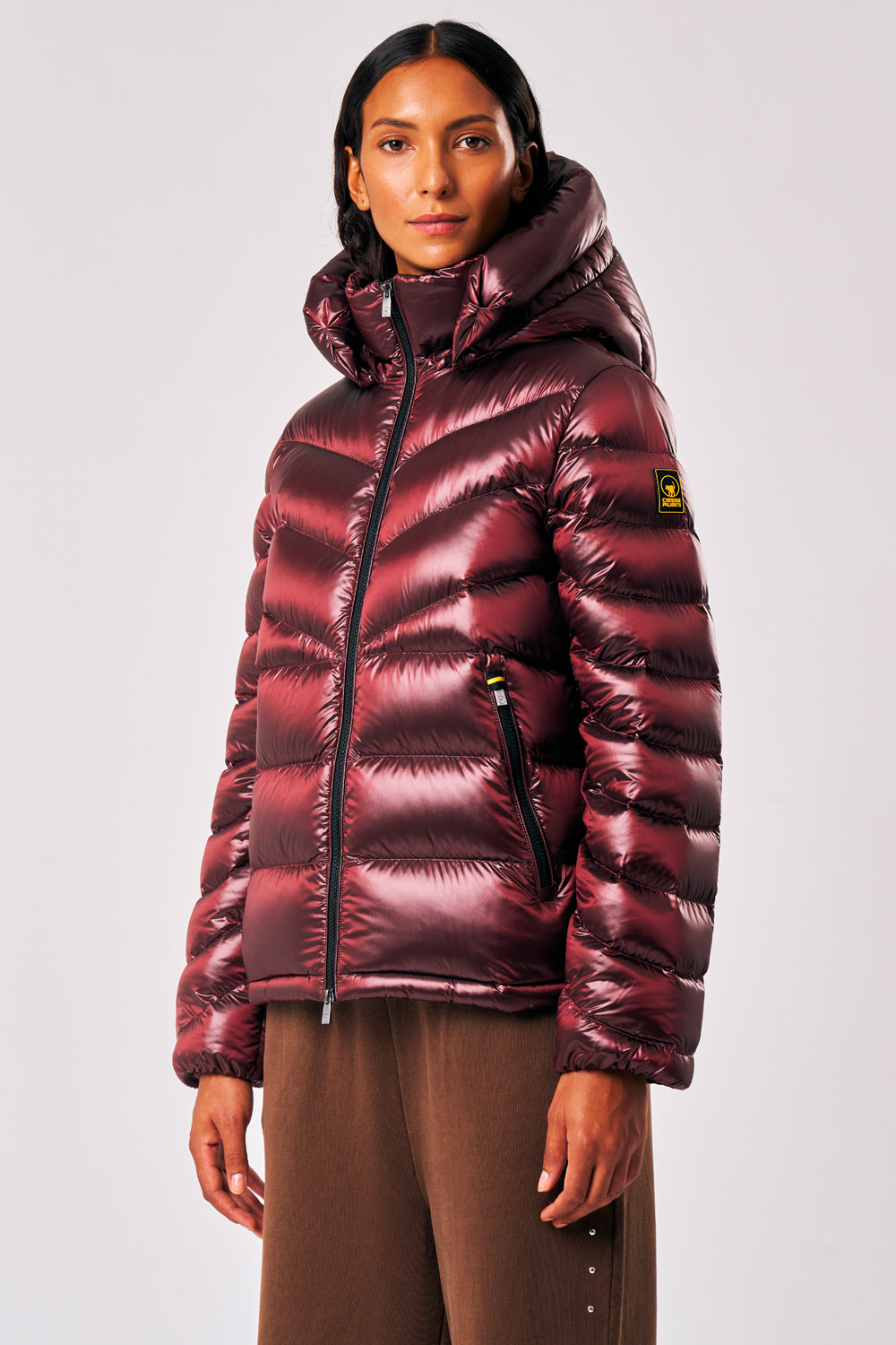 ciesse-outdoor-heidi-damen-daunenjacke-bordeaux-kapuze image 1