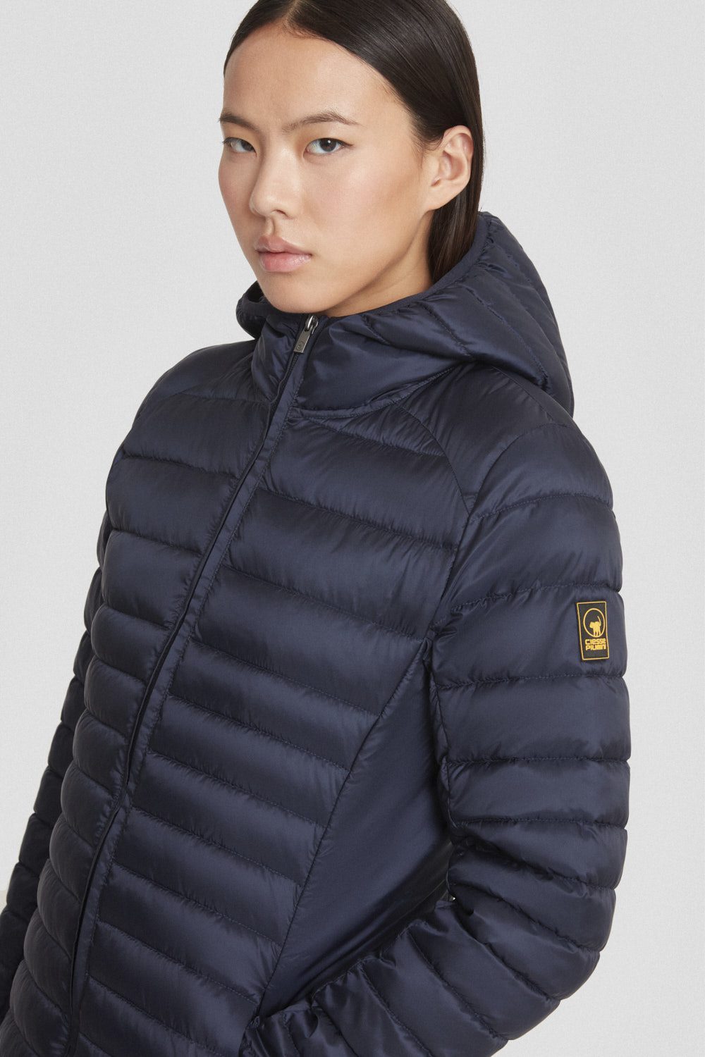 ciesse-outdoor-daunenjacke-lang-blau-stepp-kapuze image 3