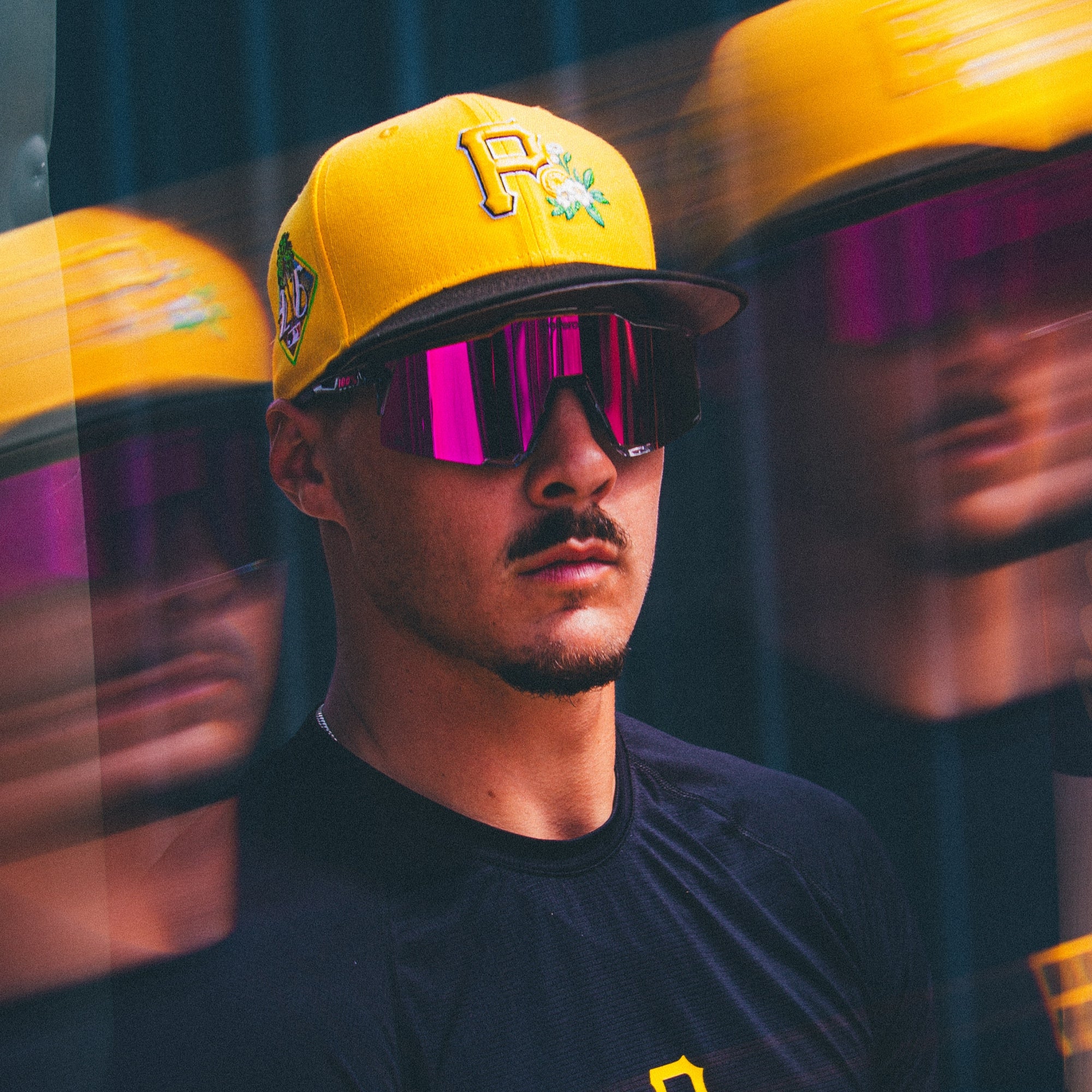 100-speedcraft-mlb-sonnenbrille-translucent-grey-pink-mirror image 5