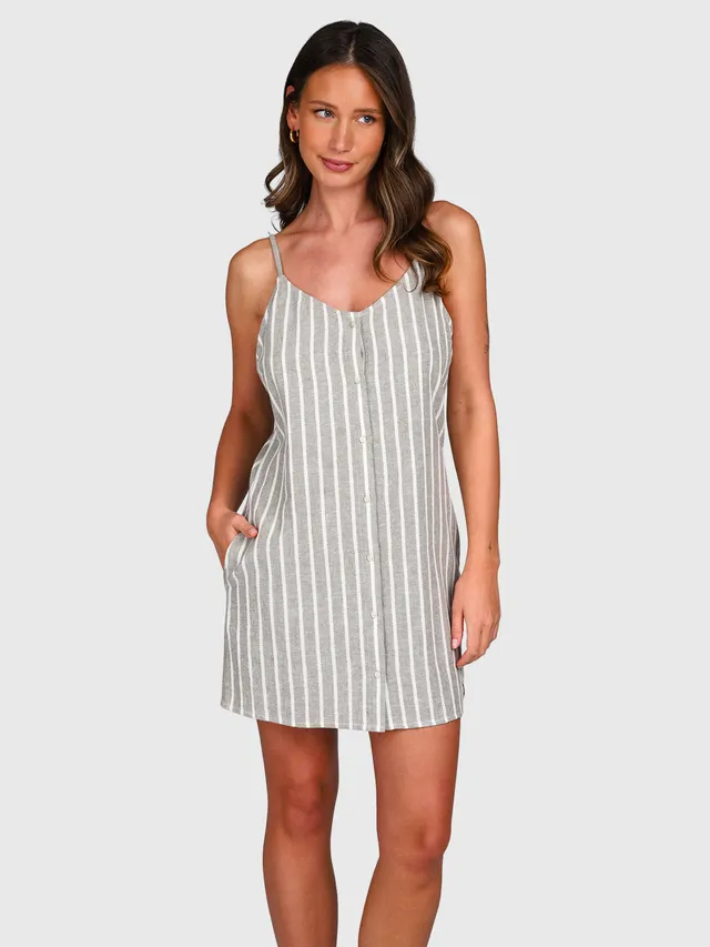 brunotti-pixey-stripe-damen-kleid-snow-streifen image 1