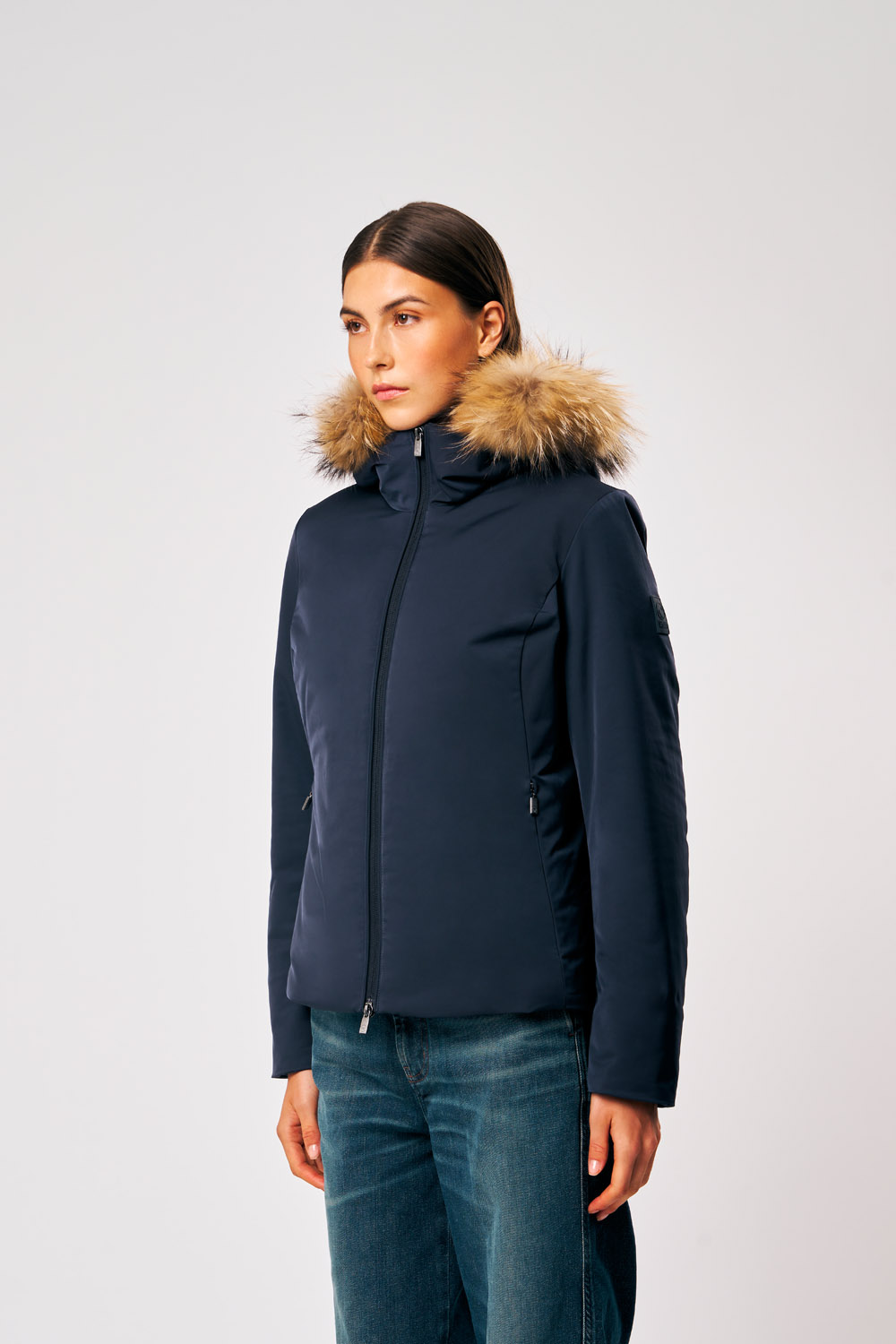 ciesse-outdoor-biliana-winterjacke-blau-abnehmbare-fellkapuze image 2