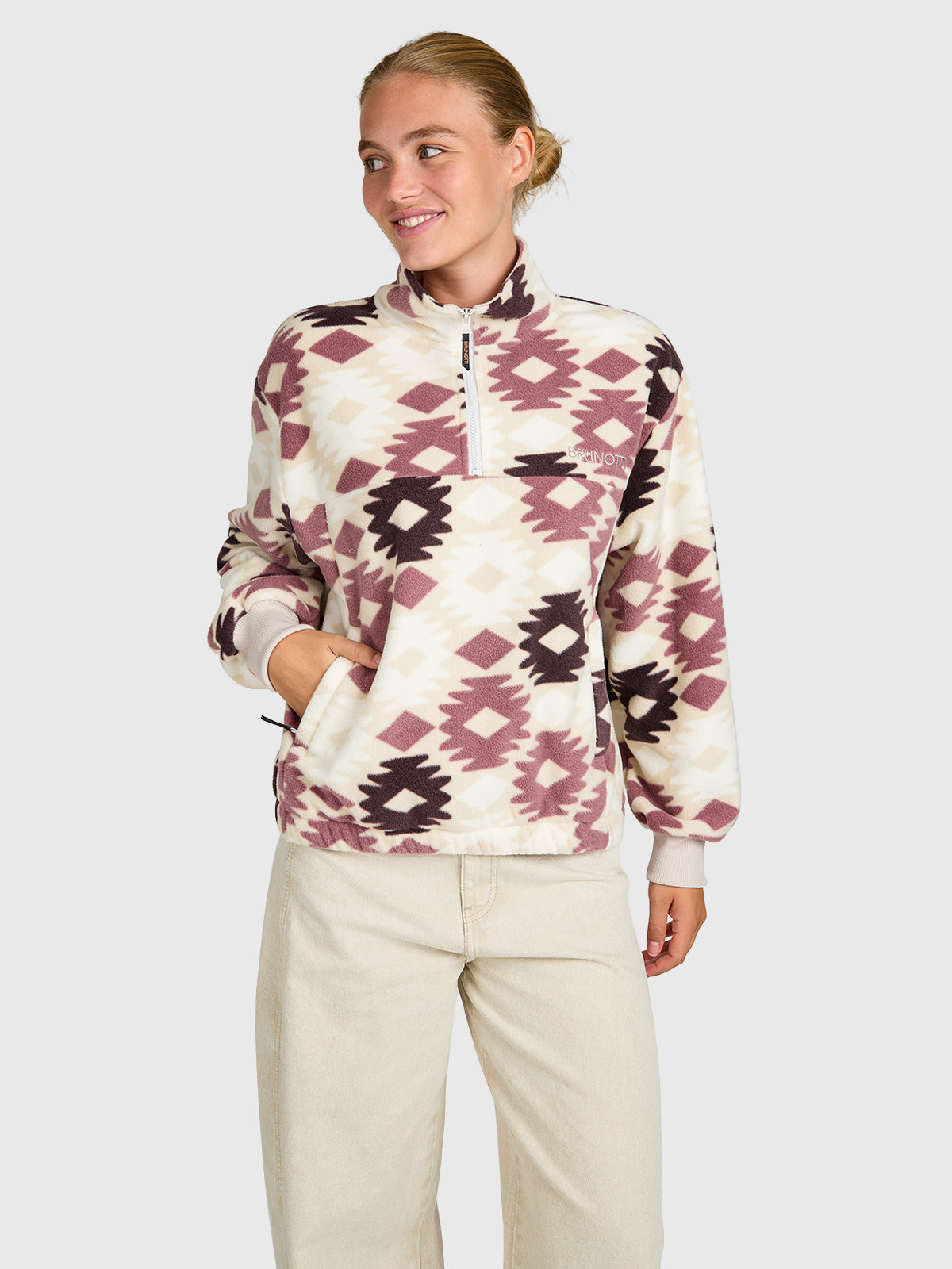 brunotti-peggy-damen-fleece-moonbeam-locker-polyester image 1